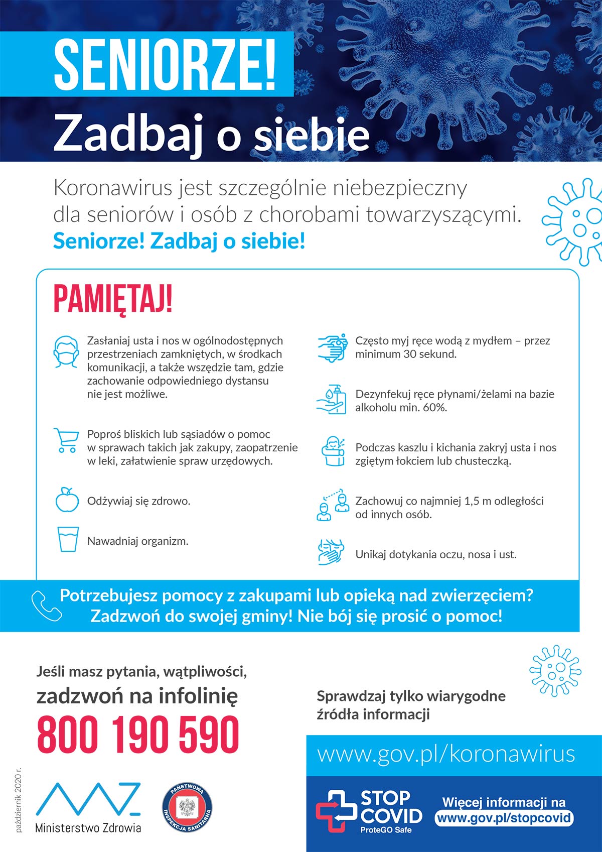 5. Plakat seniorze zadbaj o siebie