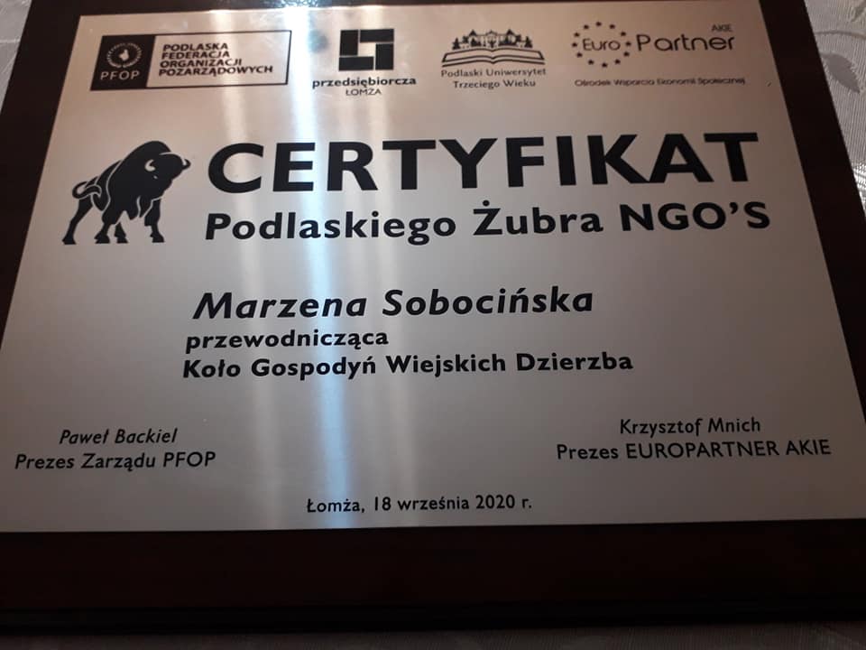 Integracyjna Gala Kół Gospodyń  Wiejskich.Wyróżnienie za dotychczasową działalność (2).jpg